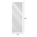 Wall Mounted Full Body Mirror with Dimming Lights - Silver