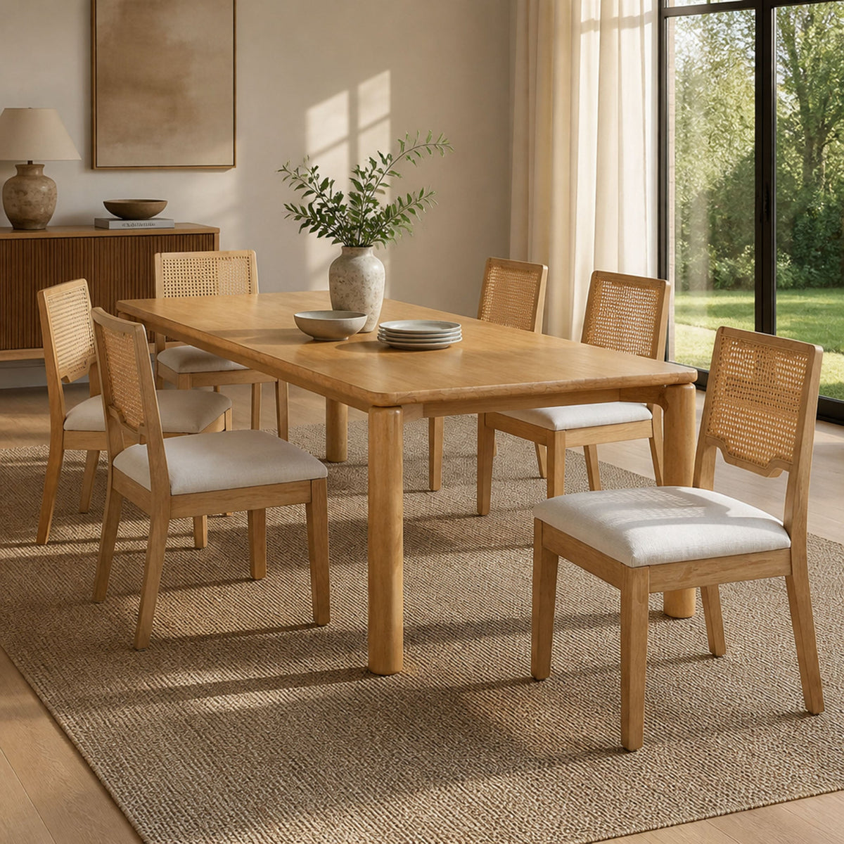 7-Piece Dining Table Set, 70"