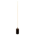 Prism - LED Floor Lamp with On/Off Switch Base - Gold/Marble