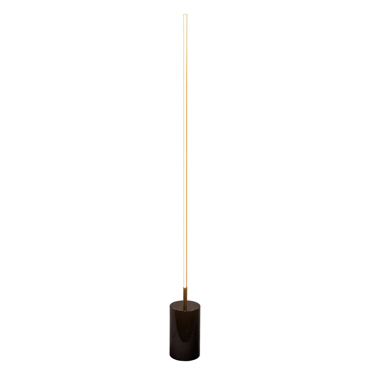 Prism - LED Floor Lamp with On/Off Switch Base - Gold/Marble