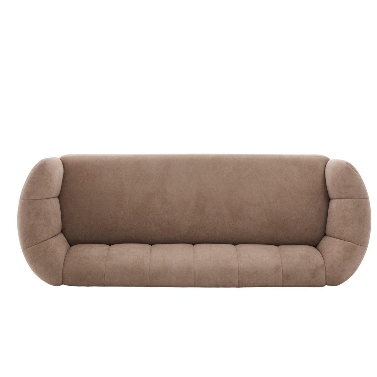 Mirelle 80 in. Modern Curved Velvet Sofa Couch with Curved Backrest - Nomad