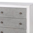 Katia Weathered Dresser with Full-Extension Drawers - White