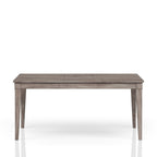 Rustic Dining Table with 2 Storage Drawers and Leaf - Gray