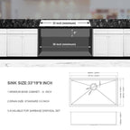 Undermount Stainless Steel Kitchen Sink with Deep Single Bowl - Gray