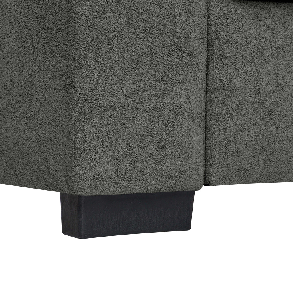 Upholstered Sofa with Toss Pillows – Corduroy