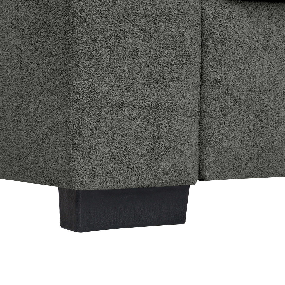 Upholstered Sofa with Toss Pillows – Corduroy