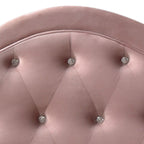 Pink Twin Upholstered Bed with Button Tufting - Reggie
