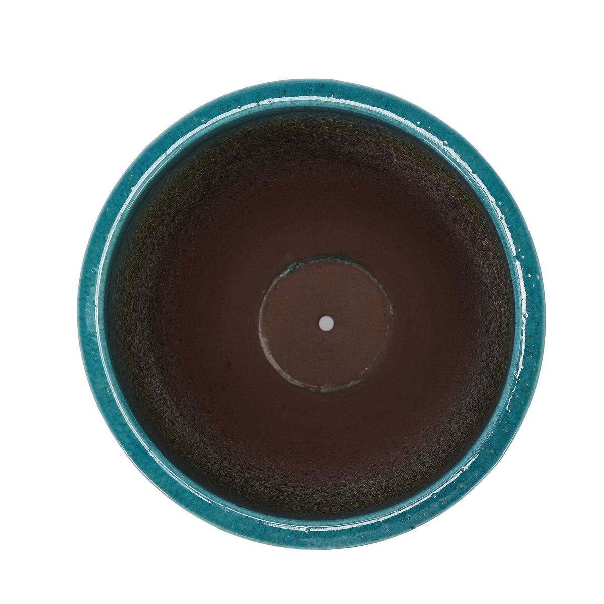 Ceramic Planter with Drainage Hole - White or Light Blue