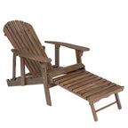 Malibu Adirondack Chair with Foldable Design - Acacia Wood