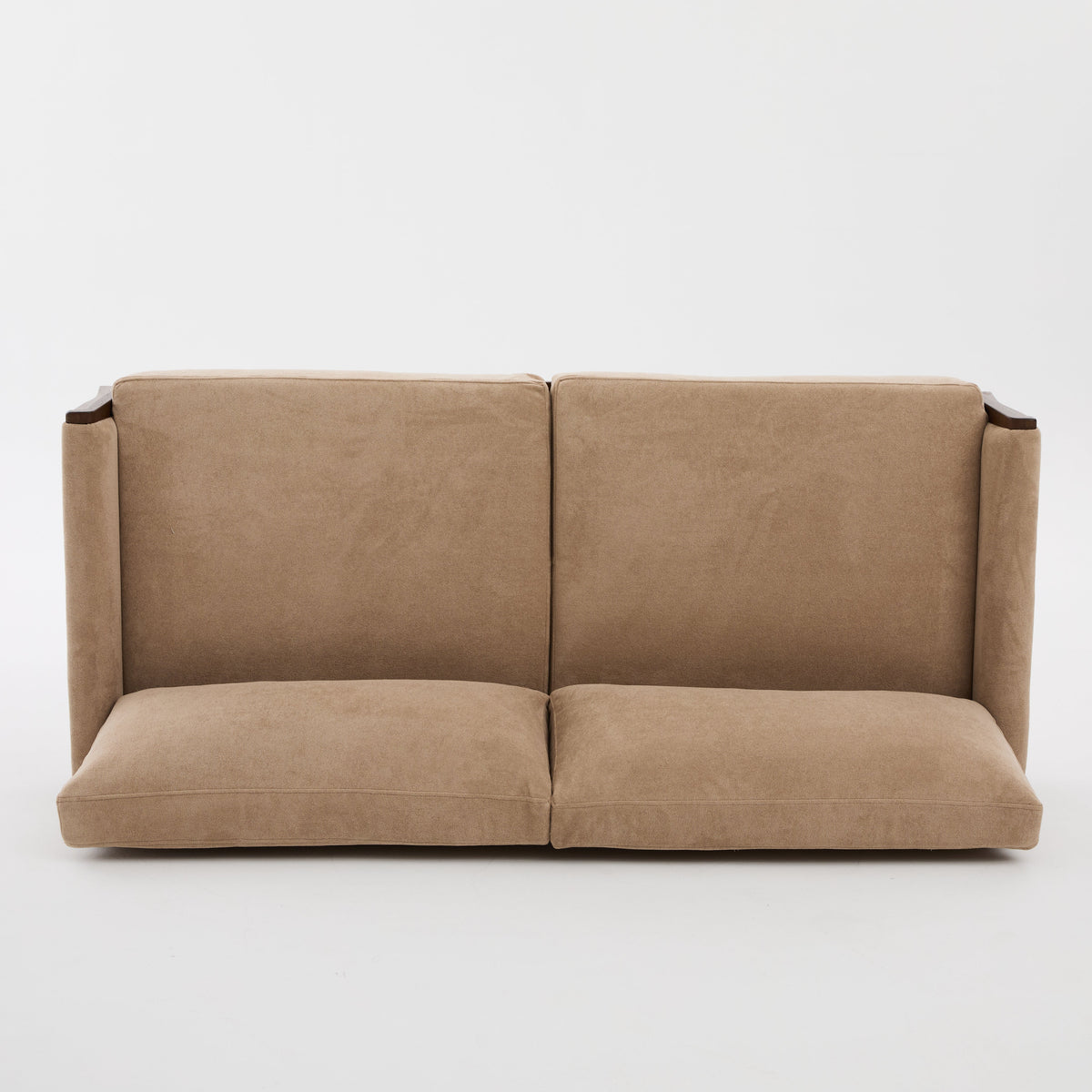 Mid-Century Modern Velvet Fabric Sofa
