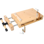 Portable Hardwood Workbench with Quick Release Handle - Natural