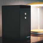 Dual Key Depository Safe with Anti-Fishing Baffle - Black