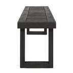 3-Piece Solid Acacia Wood Outdoor Dining Set, Sandblast Dark
