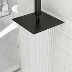 10" Square Rainfall Shower Head with 360° Adjustability – Multiple Colors