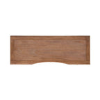 Brown Executive Desk with 3 Drawers - Satin-Gold Hardware