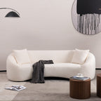 Minimalist Curved Sofa, 3 Seater
