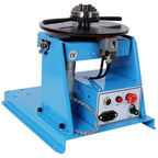Portable Rotary Welding Positioner with 3 Jaw Lathe Chuck - Blue