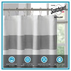Grey Shower Curtain with 3M Scotchgard Water Repellent - 72x72"
