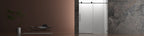 Matte Black Tempered Glass Shower Door with Soft-Closing and Easy-Clean Coating