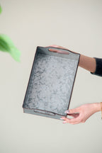 Decorative Galvanized Nesting Trays with Rustic Design - Gray