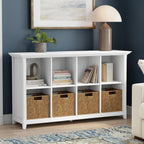 Amherst Cube Storage Bookcase with Large Cubbies - Dark Brown, Dark Gray, or White