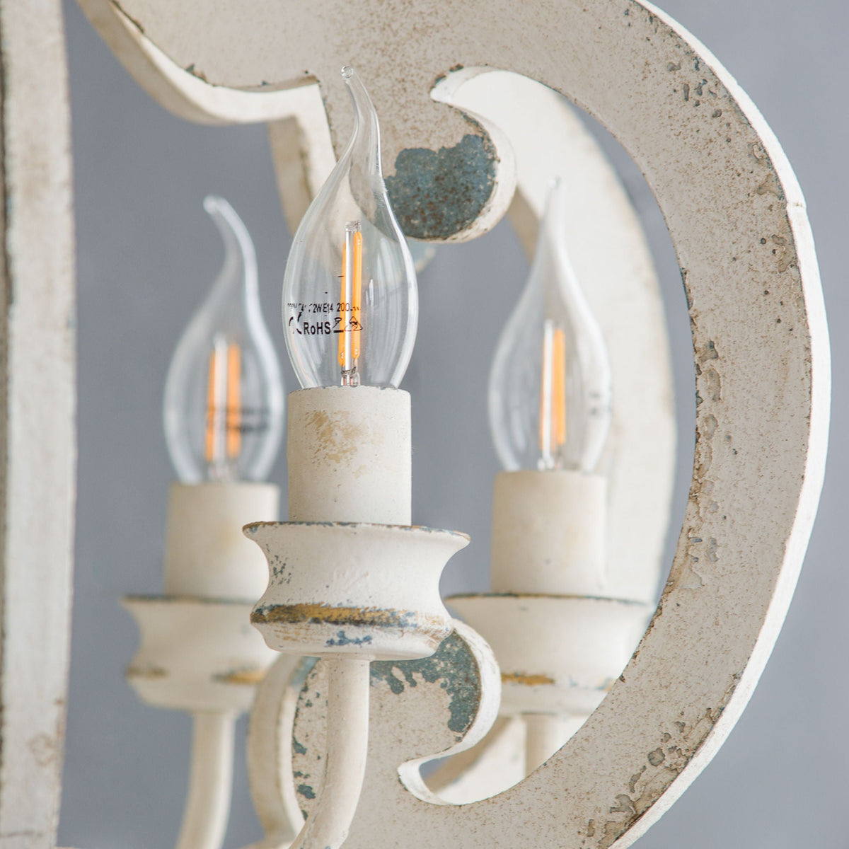 Farmhouse Chandelier with Adjustable Chain - Multiple Colors