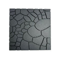 Stone Texture 12" Patio Deck Tiles with Interlocking Design - Polypropylene, 44 pcs