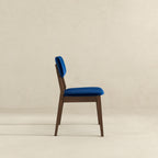 Solid Back Side Chair Set with Mid-Century Modern Design - Multiple Colors