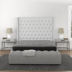 8" Pocket Coil Hybrid Mattress with Firm Support - Dark Gray