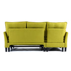 Reversible Chaise Sleeper Sectional Sofa with Storage - Cotton-Linen Upholstery