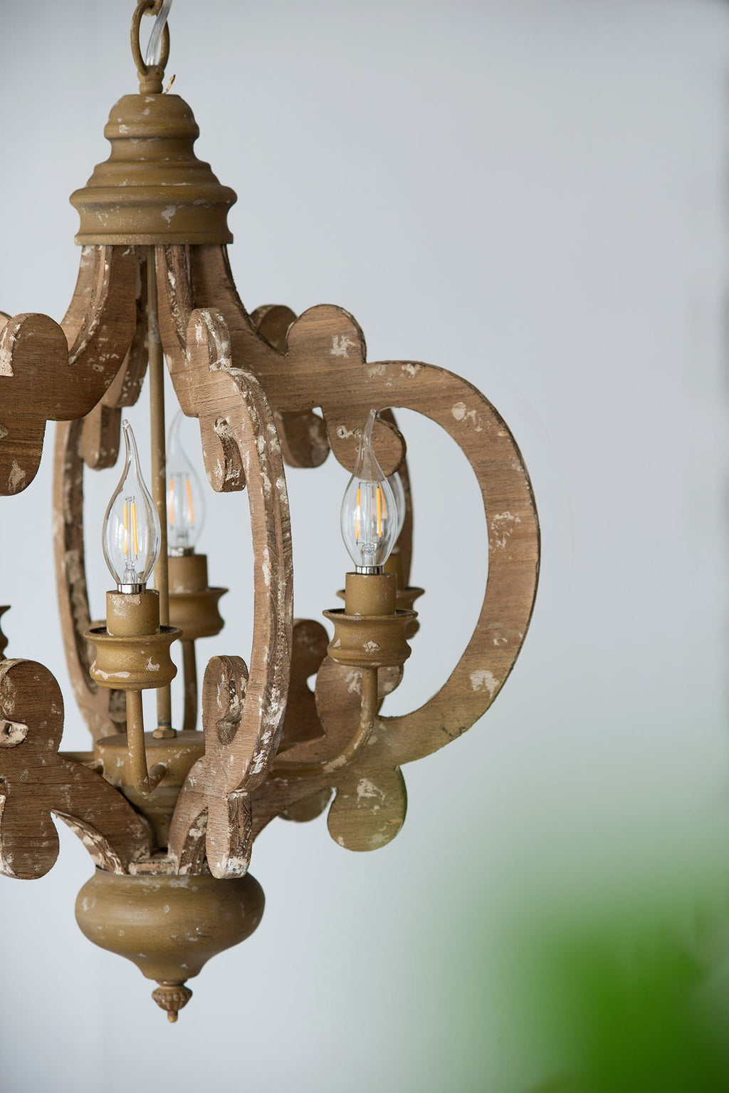 Farmhouse Chandelier with Adjustable Chain - Multiple Colors