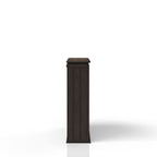 Chocolate 2 Shelf Bookcase Hutch with Solid Wood Construction - Chocolate