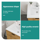 Premium Rectangular Vanity Top with Single Faucet Hole and Overflow - White