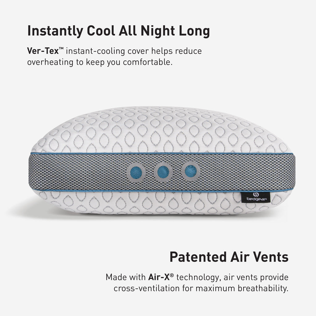 King Cooling Pillow with Dual Comfort - White