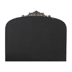 Baroque Inspired Arch Wall Mirror with Ornate Design - Gold or Black