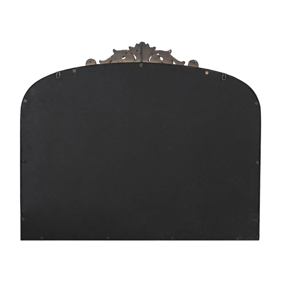 Baroque Inspired Arch Wall Mirror with Ornate Design - Gold or Black
