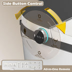 Smart Toilet with Built-In Bidet and Heated Seat - White