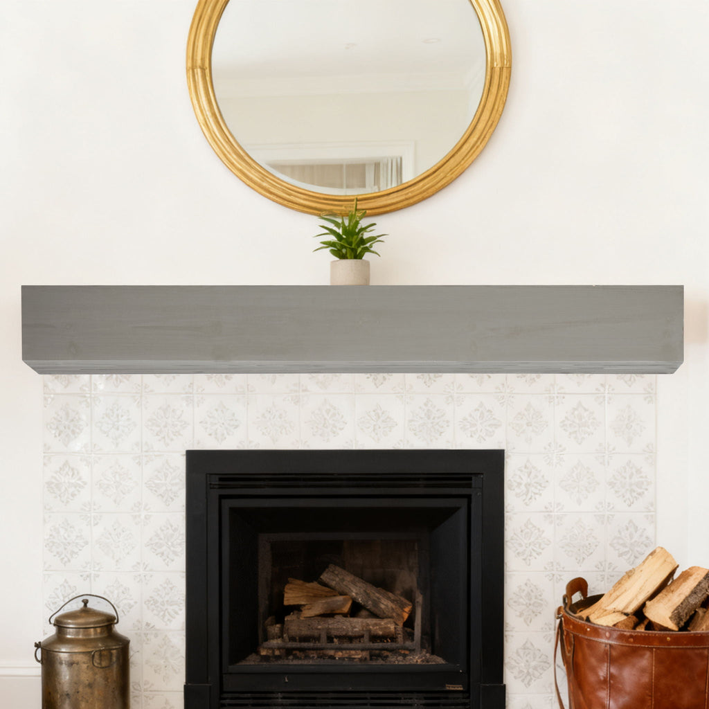 Floating Fireplace Mantel Shelf with Invisible Wall Mount - Multiple Colors