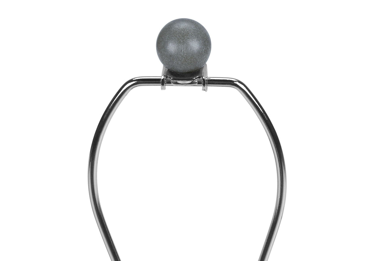 Contemporary Concrete Table Lamp with Fabric Shade - Dark Gray, Beige, or Black