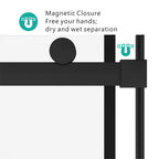 Frameless Sliding Shower Door with 8mm Tempered Glass - Matte