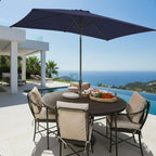 Rectangular Patio Umbrella with Crank Tilt - UV-Resistant Canopy