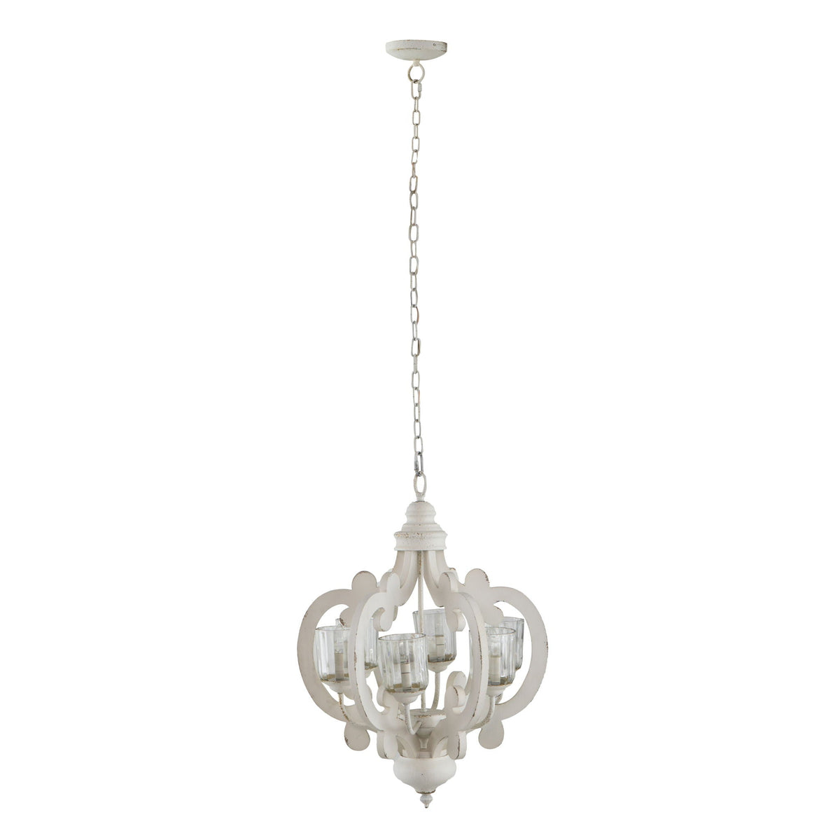 Farmhouse Chandelier with Adjustable Chain - Multiple Colors