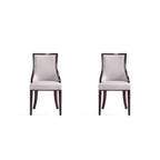 Grand Dining Chair Set with Solid Beech Wood Frame - Beige or Gray