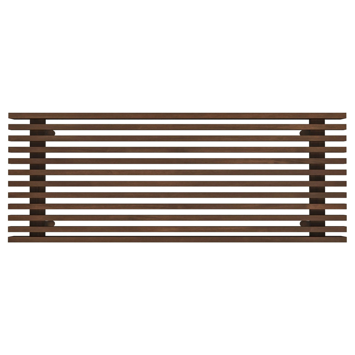 Dark Brown Wood Accent Bench with Solid Wood Frame - Mia