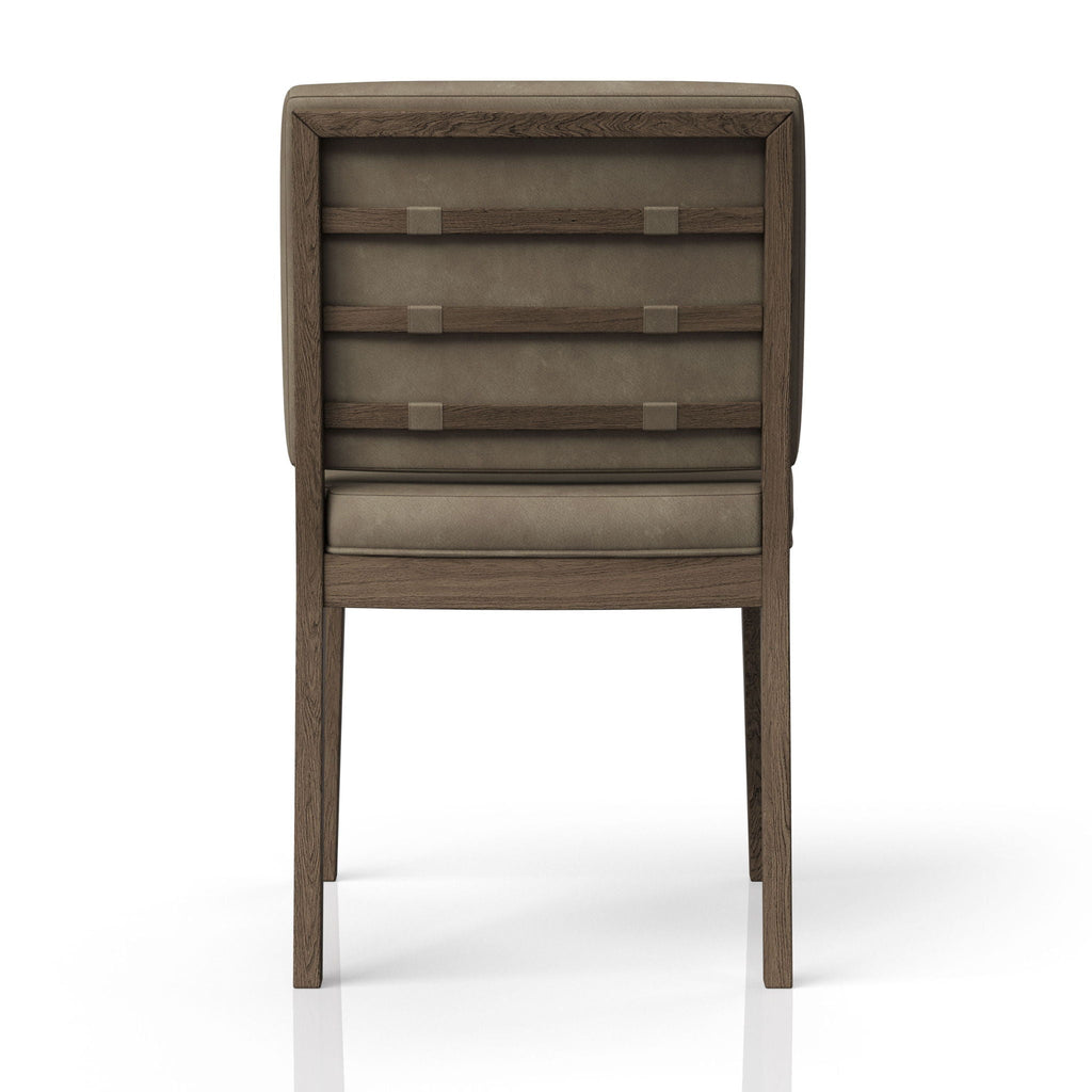Soft Back Dining Chairs with Performance Leather - Light Brown (Set of 2)