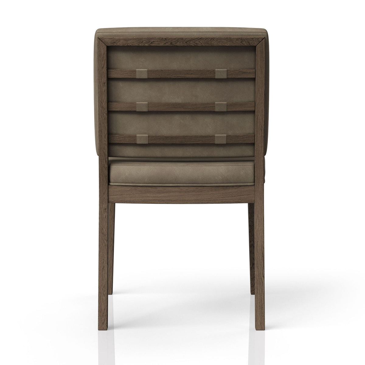 Soft Back Dining Chairs with Performance Leather - Light Brown (Set of 2)