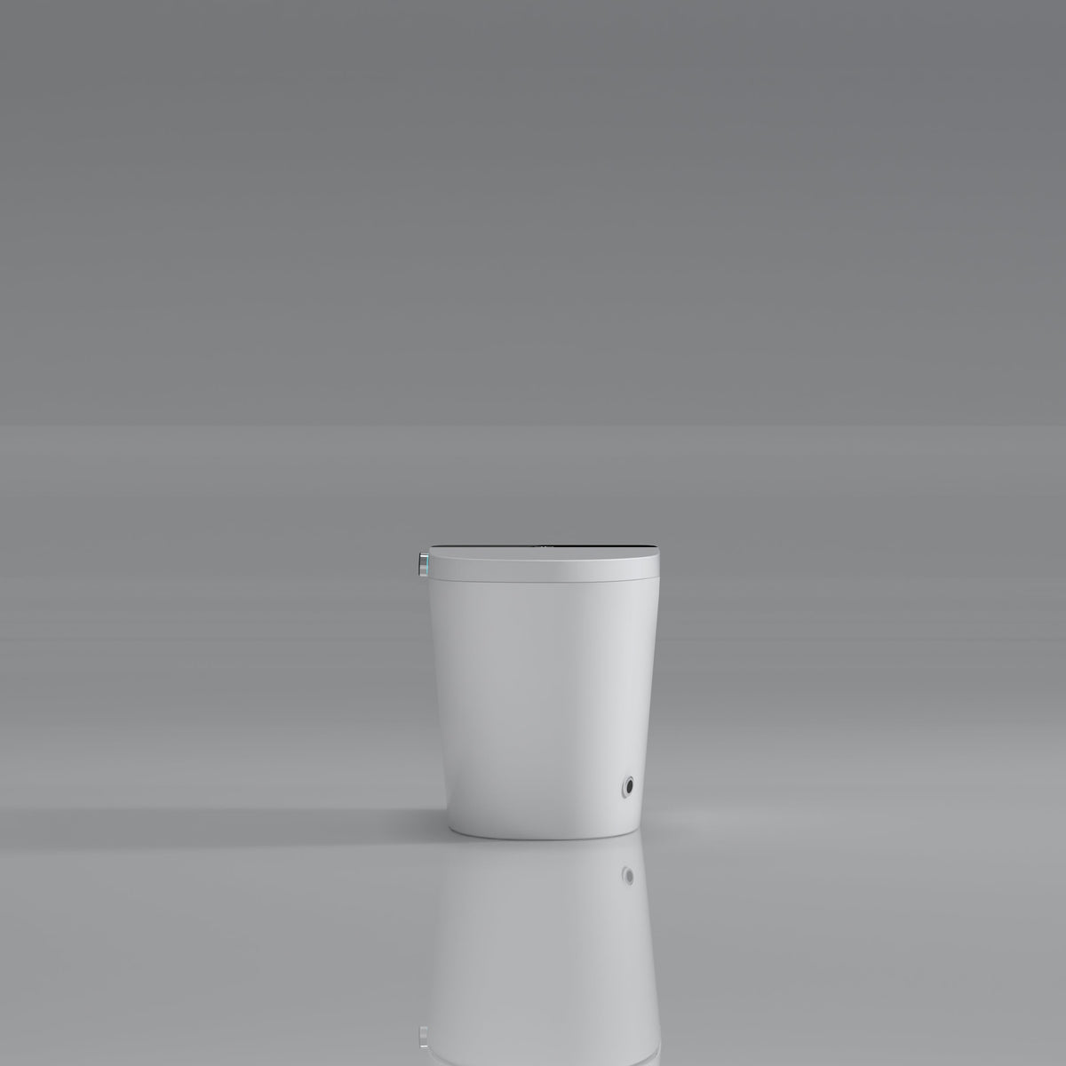 Modern Smart Toilet with Built-In Bidet and Advanced Features - White