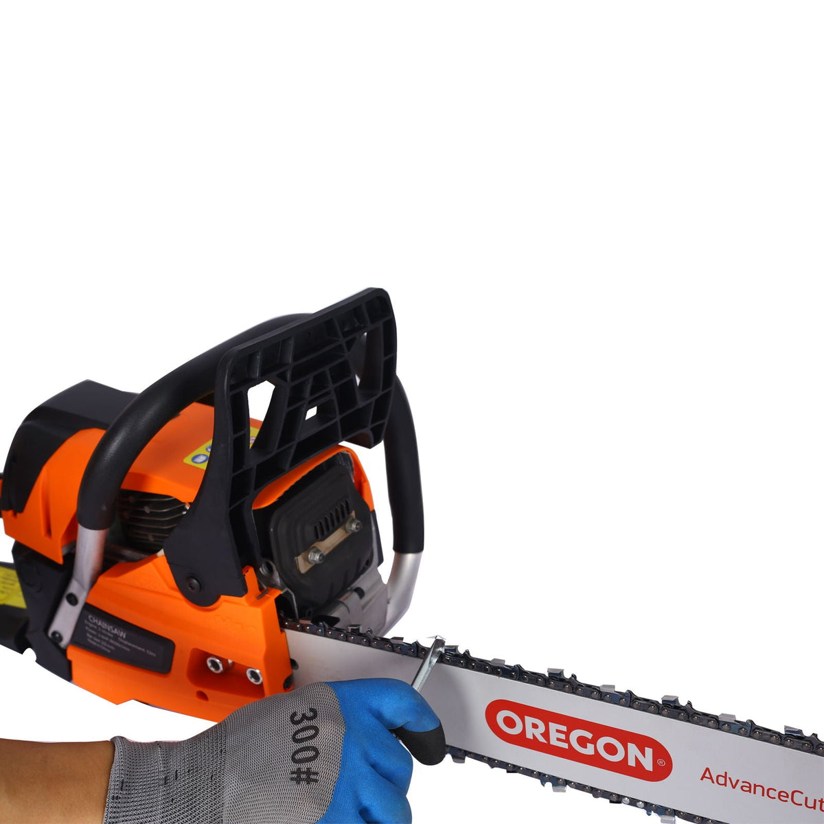 Gasoline Chainsaw 20" 52Cc with 2.6HP Engine - Orange
