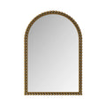 Vintage Iron Art Arch Mirror with Table & Wall Display Options - Gold or Pearl Silver