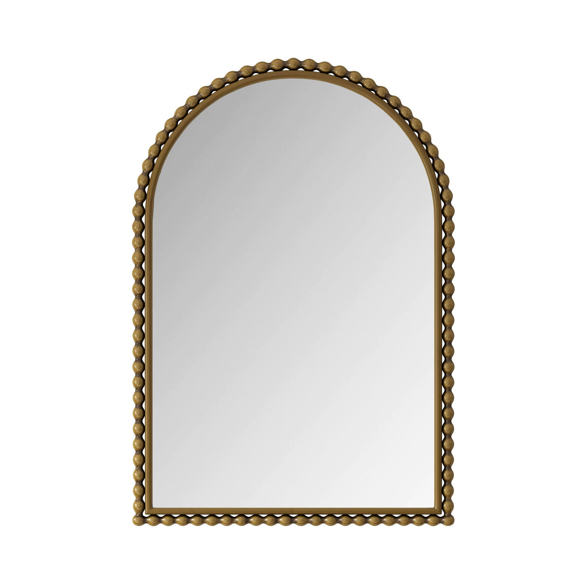 Vintage Iron Art Arch Mirror with Table & Wall Display Options - Gold or Pearl Silver